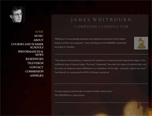 Tablet Screenshot of jameswhitbourn.com
